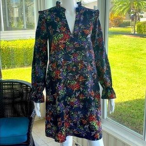 H&M - Navy floral Dress - Size XS